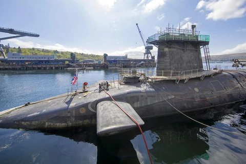Tàu ngầm hạt nhân HMS Vengeance của hải quân Anh.(Ảnh: The Guardian)