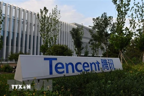 Trụ sở Công ty Tencent ở Bắc Kinh, Trung Quốc. (Nguồn: AFP/TTXVN)
