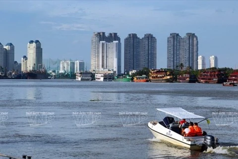 Bến Bạch Đằng. (Ảnh: Báo ảnh Việt Nam/Vietnam+)