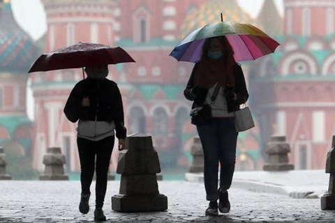 Người dân trên đường phố Moskva. (Nguồn: BBC) 