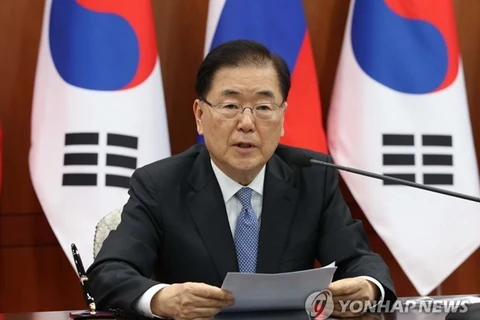 Ngoại trưởng Hàn Quốc Chung Eui-yong. (Nguồn: Yonhap) 