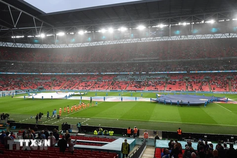 Sân vận động Wembley ở thủ đô London. (Nguồn: AFP/TTXVN) 