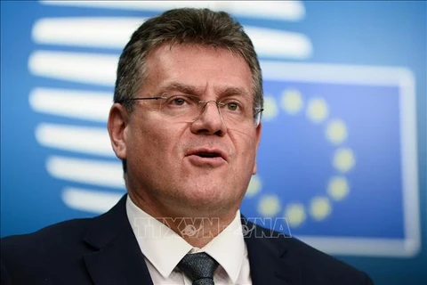 Phó Chủ tịch Ủy ban châu Âu Maros Sefcovic.(Nguồn:TTXVN)