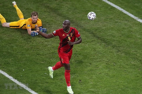 Lukaku đã có 3 bàn thắng tại EURO 2020. (Ảnh: AFP/TTXVN) 