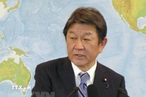 Bộ trưởng Ngoại giao Nhật Bản Toshimitsu Motegi. (Ảnh: Kyodo/TTXVN)