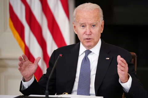 Tổng thống Mỹ Joe Biden phát biểu tại Nhà Trắng, Washington, DC ngày 30/7/2021. (Ảnh: AFP/TTXVN)