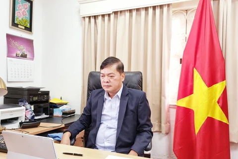 Đại sứ đặc mệnh toàn quyền Việt Nam tại Singapore Mai Phước Dũng. (Ảnh: Thế Vũ/TTXVN)