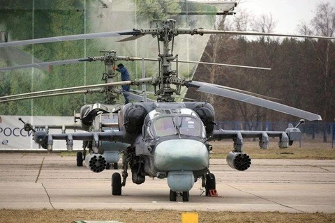 Trực thăng Ka-52M của không quân Nga (Ảnh: Russian Planes)