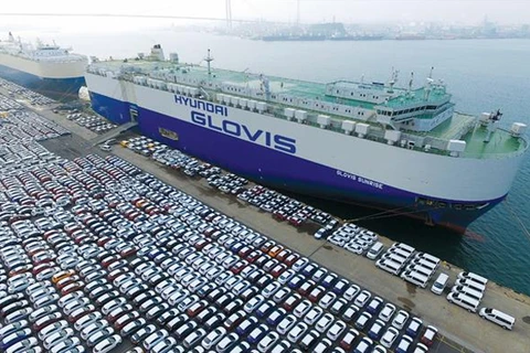 Hyundai Glovis, một công ty con chuyên về logistics của tập đoàn Hyundai Motor Group.(Nguồn:Yonhap News)