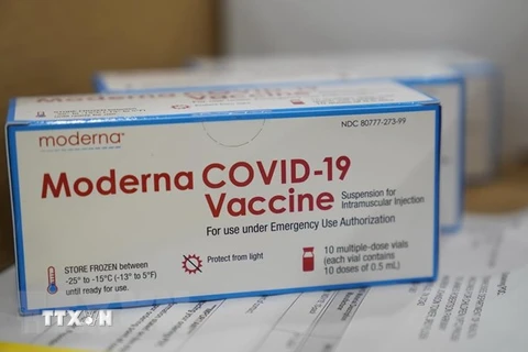Vaccine do hãng dược Moderna nghiên cứu và sản xuất (Nguồn:TTXVN)