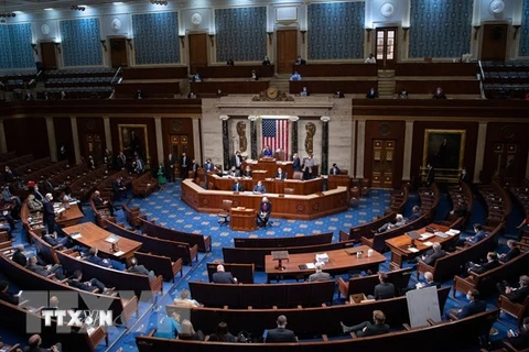 Một phiên họp của Hạ viện Mỹ ở Washington, DC . (Ảnh: AFP/TTXVN) 