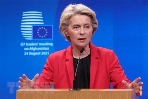 Chủ tịch Ủy ban châu Âu (EC) Ursula von der Leyen. (Ảnh: THX/TTXVN) 