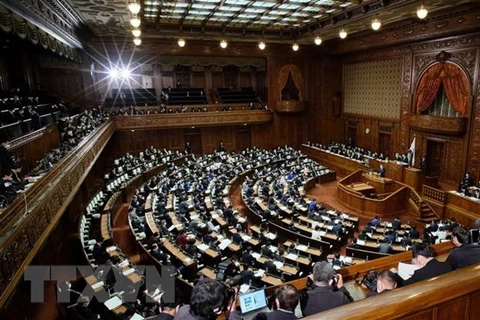 Toàn cảnh một phiên họp Quốc hội Nhật Bản tại thủ đô Tokyo. (Ảnh: AFP/TTXVN) 
