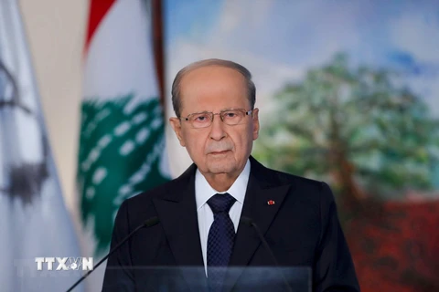 Tổng thống Liban Michel Aoun. (Ảnh: AFP/TTXVN) 