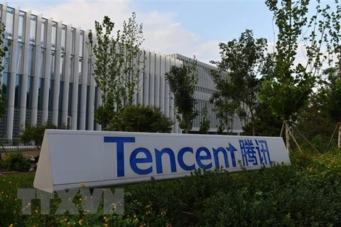 Trụ sở Công ty Tencent ở Bắc Kinh, Trung Quốc. (Ảnh: AFP/TTXVN|) 