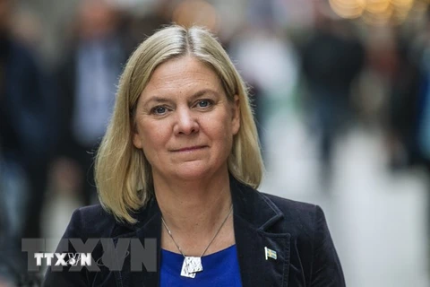 Bà Magdalena Andersson. (Ảnh: AFP/ TTXVN) 