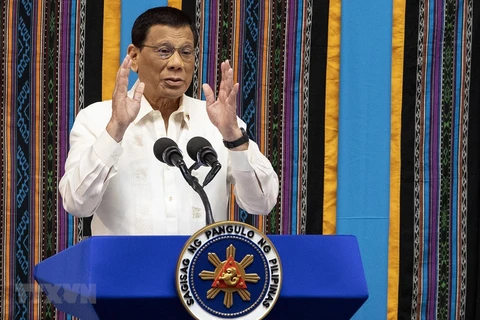 Tổng thống Philippines Rodrigo Duterte. (Ảnh: AFP/ TTXVN)