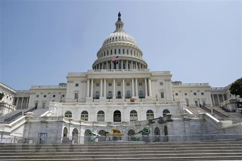 Tòa nhà Quốc hội Mỹ ở Washington, D.C.. (Ảnh: THX/TTXVN) 