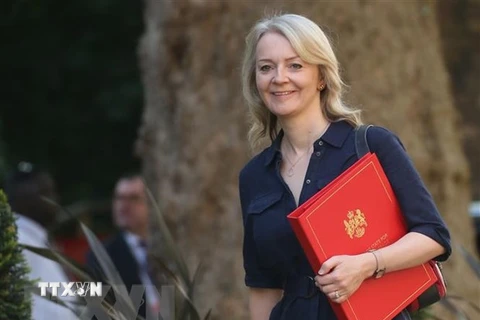 Bộ trưởng Thương mại Anh Liz Truss. (Ảnh: AFP/TTXVN) 