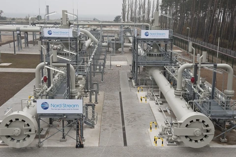 Hệ thống đường ống dẫn khí giai đoạn một của dự án "Dòng chảy phương Bắc" qua biển Baltic tại Lubmin, miền Đông Bắc Đức. (Ảnh: AFP/TTXVN) 
