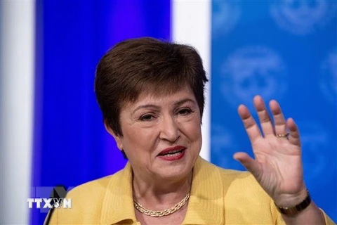 Tổng Giám đốc Quỹ Tiền tệ quốc tế (IMF) Kristalina Georgieva. (Ảnh: AFP/TTXVN) 