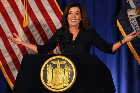 Bà Kathy Hochul, Thống đốc bang New York. (Nguồn: Getty Images)