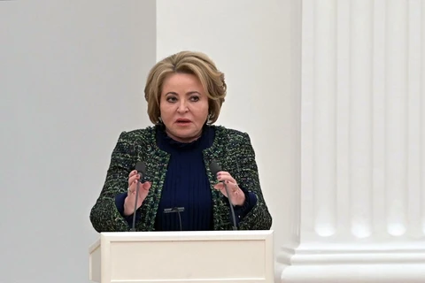 Chủ tịch Thượng viện Nga Valentina Matvienko.(Nguồn: Reuters)