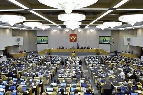 Toàn cảnh một phiên họp Thượng viện Nga ở Moskva. (Nguồn: AFP/TTXVN) 