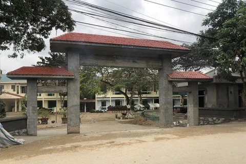 Trường tiểu học Vĩnh Hảo, huyện Bắc Quang, tỉnh Hà Giang đang trong quá trình xây dựng thành trường chuẩn quốc gia.(Nguồn:VH)