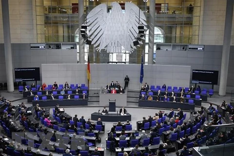 Quang cảnh phiên họp Quốc hội Đức ở Berlin. (Ảnh: AFP/TTXVN)