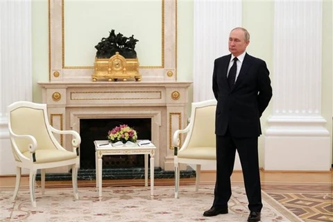 Tổng thống Nga Vladimir Putin tại Điện Kremlin, Moskva. (Ảnh: AFP/TTXVN)