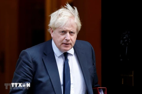 Thủ tướng Anh Boris Johnson bị cấm nhập cảnh vào Nga. (Ảnh: AFP/TTXVN)