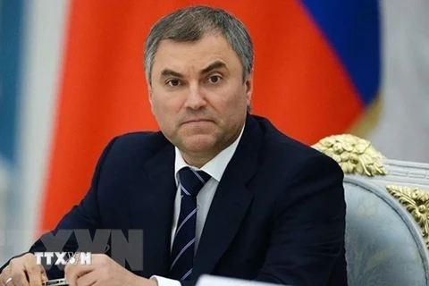 Chủ tịch Duma Quốc gia Nga Vyacheslav Volodin. (Ảnh: Sputnik/TTXVN) 