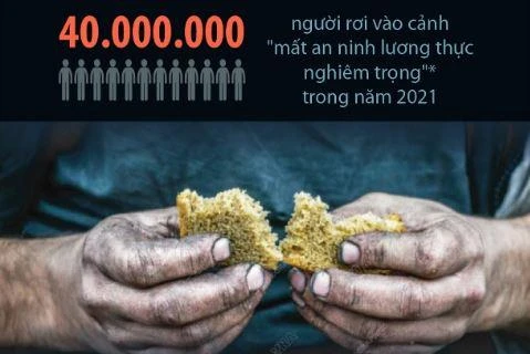 [Infographics] Gần 193 triệu người đối mặt tình trạng thiếu ăn