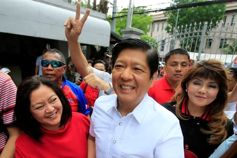 Ông Ferdinand Marcos Jr. tranh cử tổng thống Philippines. (Ảnh: Reuters)