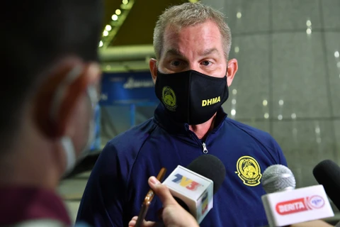 Huấn luyện viên đội tuyển U23 Malaysia Brad Maloney. (Nguồn: Reuters)
