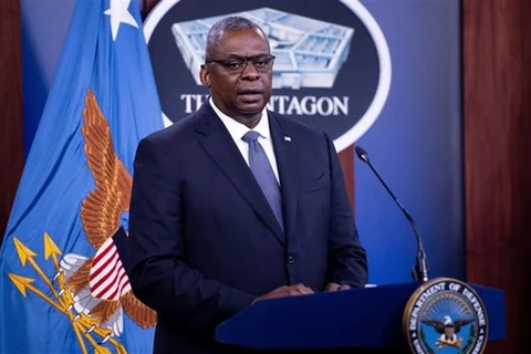 Bộ trưởng Quốc phòng Mỹ Lloyd Austin. (Ảnh: AFP/TTXVN) 