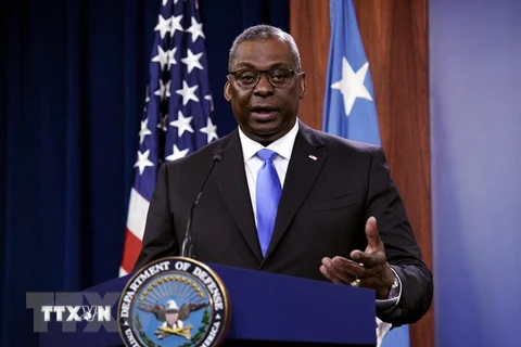 Bộ trưởng Quốc phòng Mỹ Lloyd Austin. (Ảnh: AFP/TTXVN) 