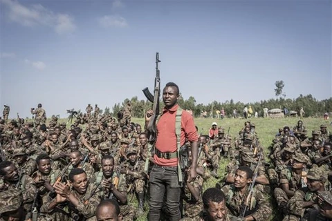 Binh sỹ thuộc Lực lượng phòng vệ quốc gia Ethiopia. (Ảnh: AFP/TTXVN)