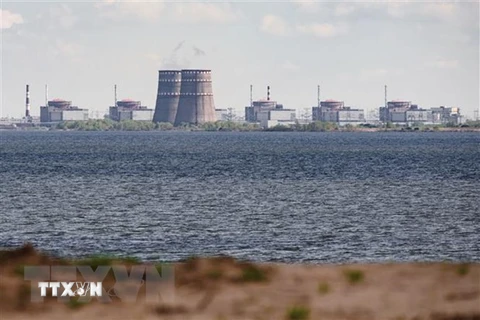 Toàn cảnh nhà máy điện hạt nhân Zaporizhzhia. (Ảnh: AFP/TTXVN) 