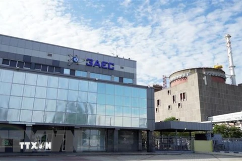 Toàn cảnh nhà máy điện hạt nhân Zaporizhzhia (ZNPP) ở Enerhodar, Ukraine, ngày 11/9/2022. (Ảnh: AFP/TTXVN)