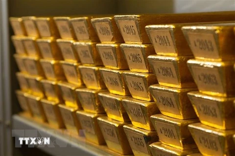 Vàng được dự trữ tại ngân hàng ở Frankfurt, Đức. (Ảnh: AFP/TTXVN) 
