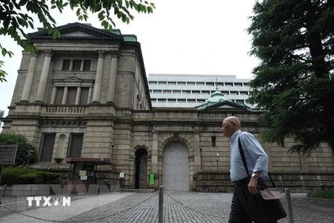 Trụ sở Ngân hàng Trung ương Nhật Bản (BOJ) tại thủ đô Tokyo. (Ảnh: AFP/TTXVN) 