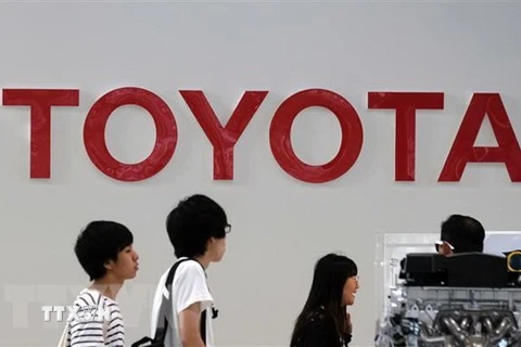 Biểu tượng Toyota. (Nguồn: AFP/TTXVN) 
