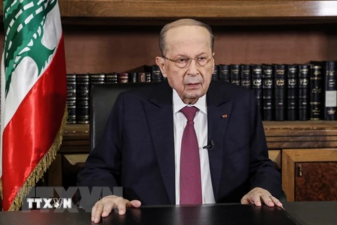 Tổng thống Liban Michel Aoun. (Ảnh: AFP/TTXVN)
