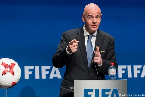 Chủ tịch Liên đoàn Bóng đá Thế giới (FIFA) Gianni Infatino.( Nguồn: AFP)