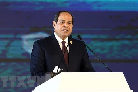 Tổng thống Ai Cập Abdel-Fattah al-Sisi. (Nguồn: THX/TTXVN) 