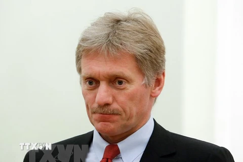 Người phát ngôn Điện Kremlin Dmitry Peskov tại một cuộc họp ở thủ đô Moskva. (Ảnh: AFP/TTXVN) 