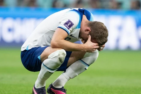 Kane sút hỏng penalty, đá bay giấc mơ World Cup của tuyển Anh. (Ảnh: Getty Images) 