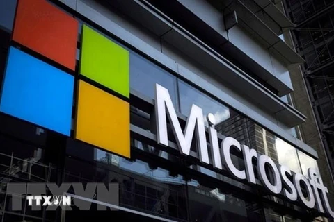 Logo của Microsoft. (Ảnh: REUTERS/TTXVN)